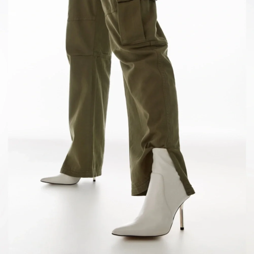 NWT ZARA METALLIC HEELED ANKLE BOOTS - Picture 6 of 7